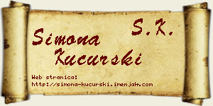 Simona Kucurski vizit kartica